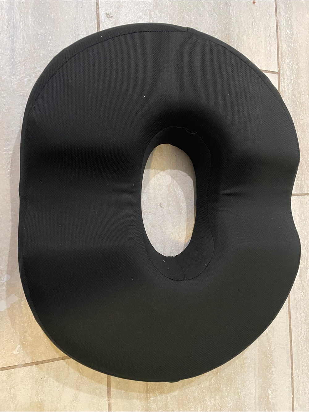 Unbranded Black Donut Seat Cushion for Pressure Relief